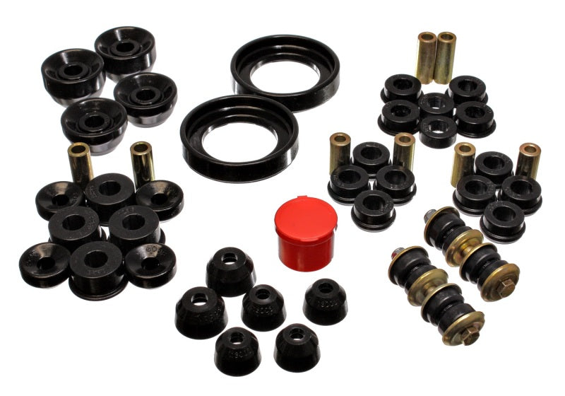 Energy Suspension Hyper-Flex Master Bushing Set for 1991-1993 Honda Accord and 1992-1993 Honda Odyssey – Black Polyurethane Performance Upgrade