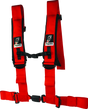 DragonFire Racing H-Style 4-Point Harness with EZ-Adjust and 3-Inch Buckle - Red