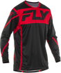 Fly Racing Lite Jersey Black/Red 2X for Motocross and Off-Road Vehicles