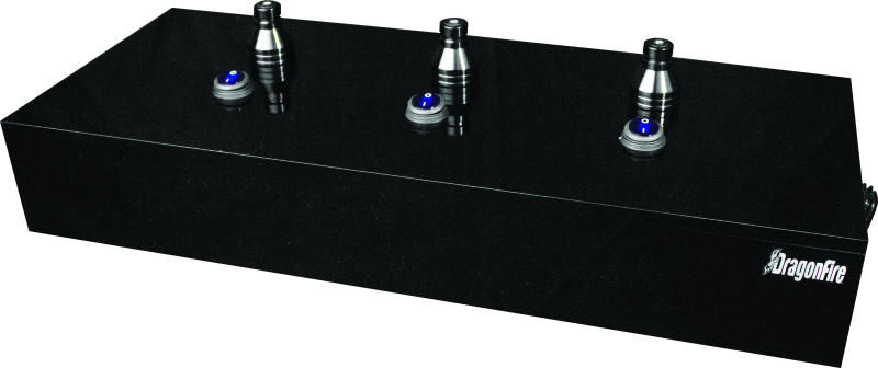 DragonFire Racing LED Whip Display – Holds Three Whips with Individual Switches