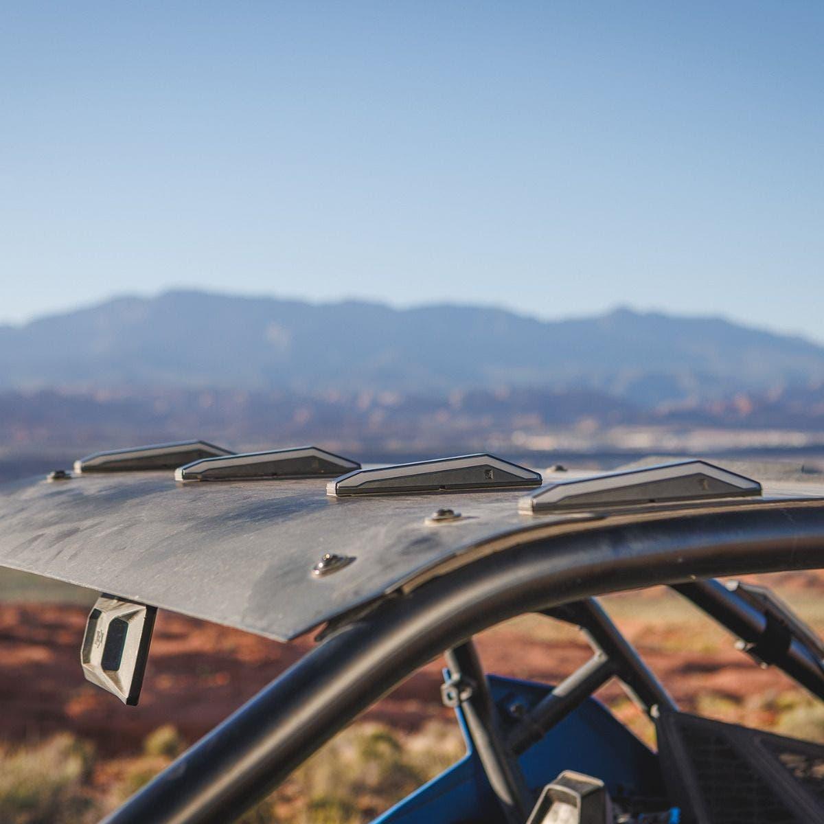 Polaris RZR Turbo R Plug & Play Auto-Cancel Turn Signal Kit with White Running Lights | Ravek