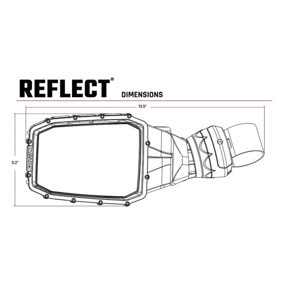 Reflect Side Mirrors (Pair) | Rigid Industries