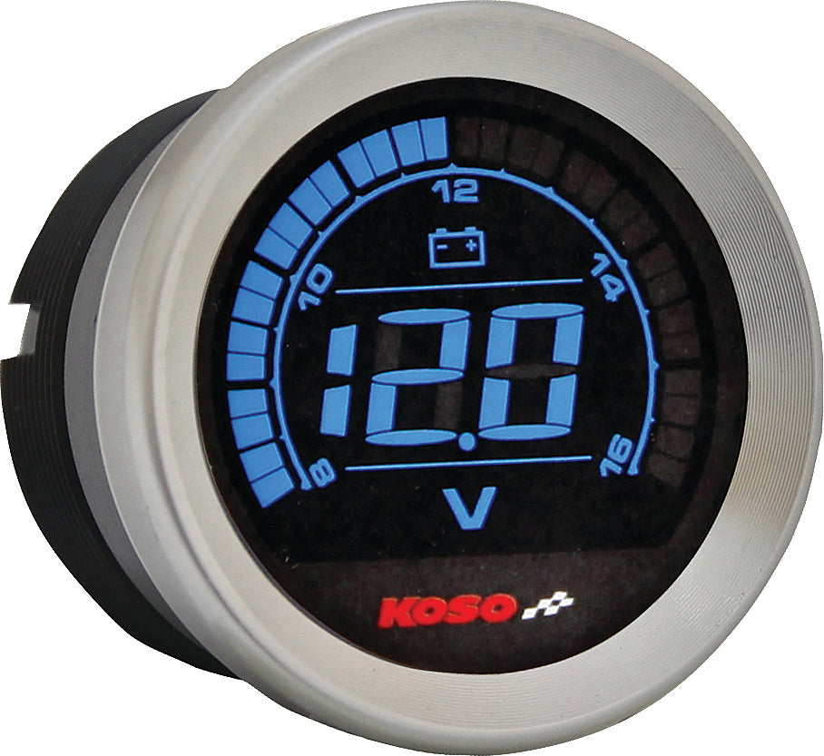 KOSO Digital Gauge Cluster with Silver Bezel for Harley-Davidson FLHTC and FLHTCU Models (2004-2013)