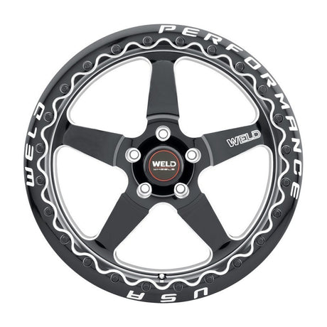 Weld S904 20x10.5 Ventura Beadlock Wheel with 5x127 Bolt Pattern and Gloss Black Finish
