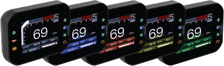 KOSO Rx 3s TFT Multifunction Meter with Vehicle Compatibility for Motorcycles and ATVs