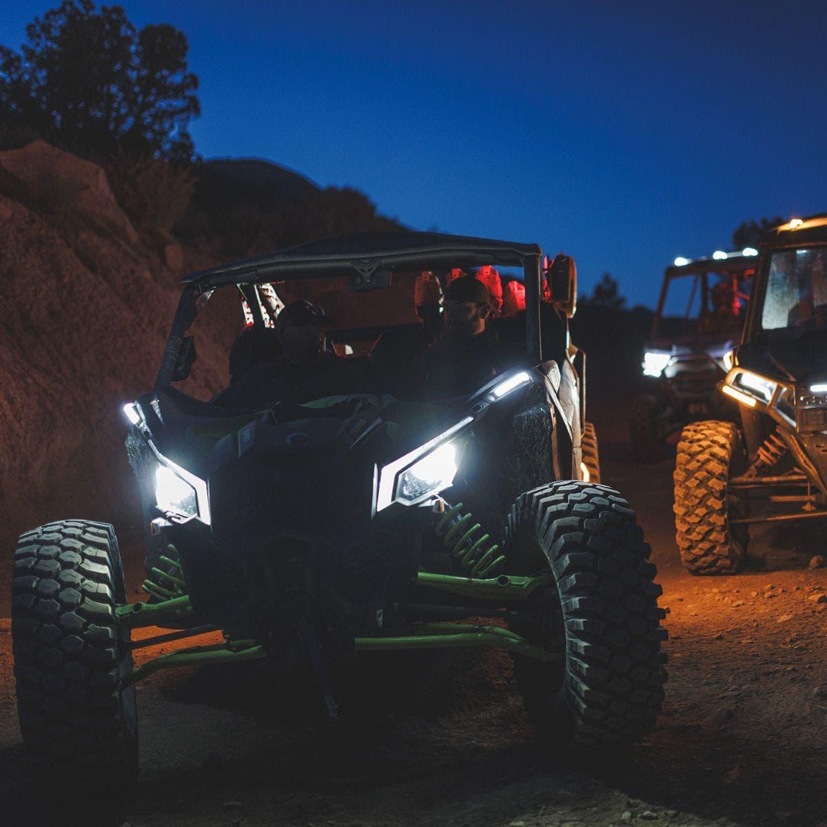 Can Am Maverick / X3 Plug & Play Auto-Cancel Turn Signal Kit with White Running Lights | Ravek