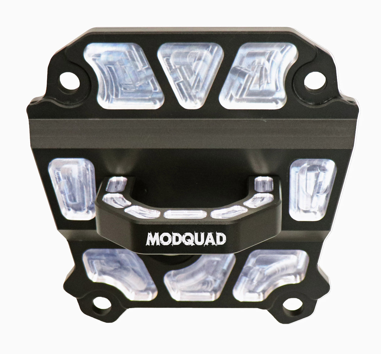 MODQUAD Rear Differential Plate with Hook for Polaris RZR XP 1000 Models (Black) - Fits 2017-2020