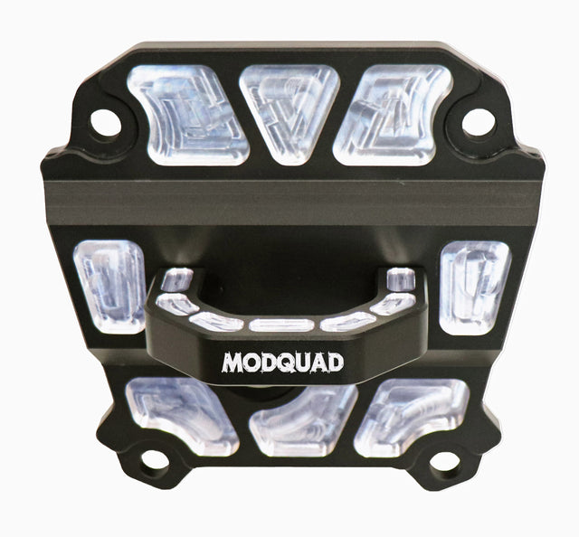 MODQUAD Rear Differential Plate with Hook for Polaris RZR XP 1000 Models (Black) - Fits 2017-2020
