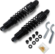 DRAG SPECIALTIES SHOCKS Premium Ride-Height Adjustable Shock Absorbers - 12.5 Inch - Black - Fits Harley-Davidson Touring Models with OEM or Custom Mounts - Part C16-0167NUAB