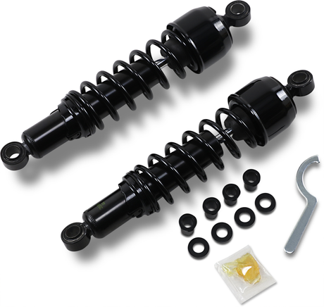 Drag Specialties Shocks Replacement Shock Absorbers - 13 Inch Black C16-0133NUGB for Harley-Davidson Motorcycles