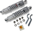 Drag Specialties Shocks Premium Ride-Height Adjustable Shock Absorbers for Harley-Davidson - 12.5" - Heavy Duty - Chrome C16-0167NUH