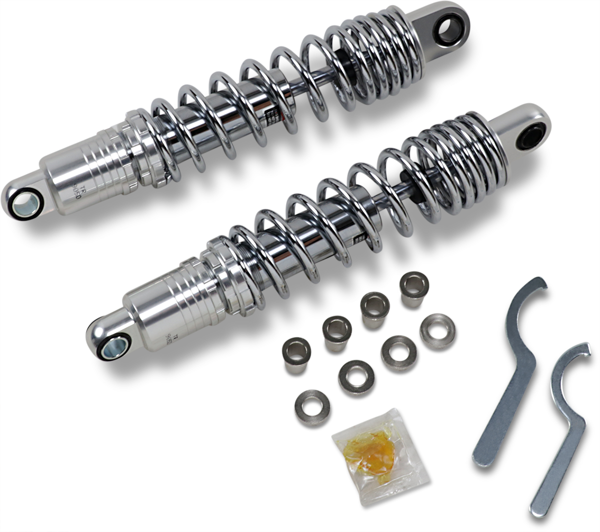 Drag Specialties C16-0168NUH Premium Ride-Height Adjustable Shocks for Harley-Davidson Touring Models, 13.5 Inches