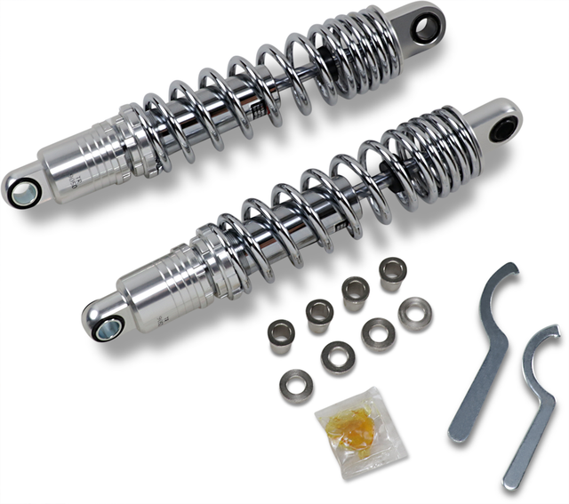 Drag Specialties C16-0168NUH Premium Ride-Height Adjustable Shocks for Harley-Davidson Touring Models, 13.5 Inches