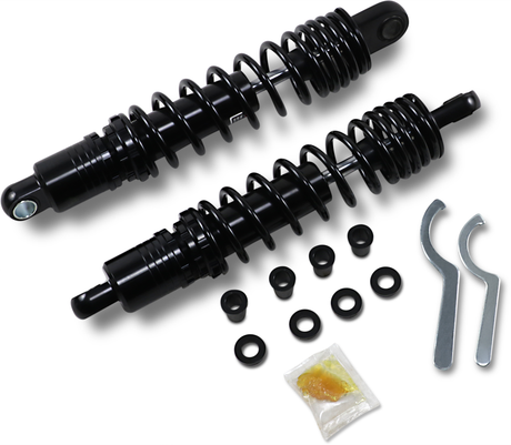 Drag Specialties Shocks Premium Ride-Height Adjustable 13.5 inch Black C16-0168NUHB for Harley-Davidson Touring Models