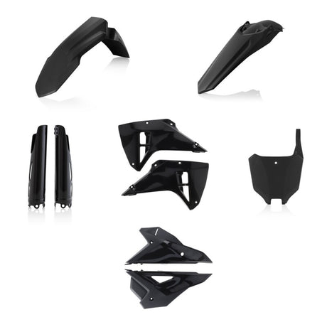 Acerbis 2025 Honda CRF250R/CRF450R Full Plastic Kit - Black | Powersports Replacement Body Panels for Off-Road Motorcycle