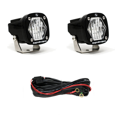 Baja Designs S1 Wide Cornering LED Light Pair with Mounting Bracket – Off-Road Automotive Lighting