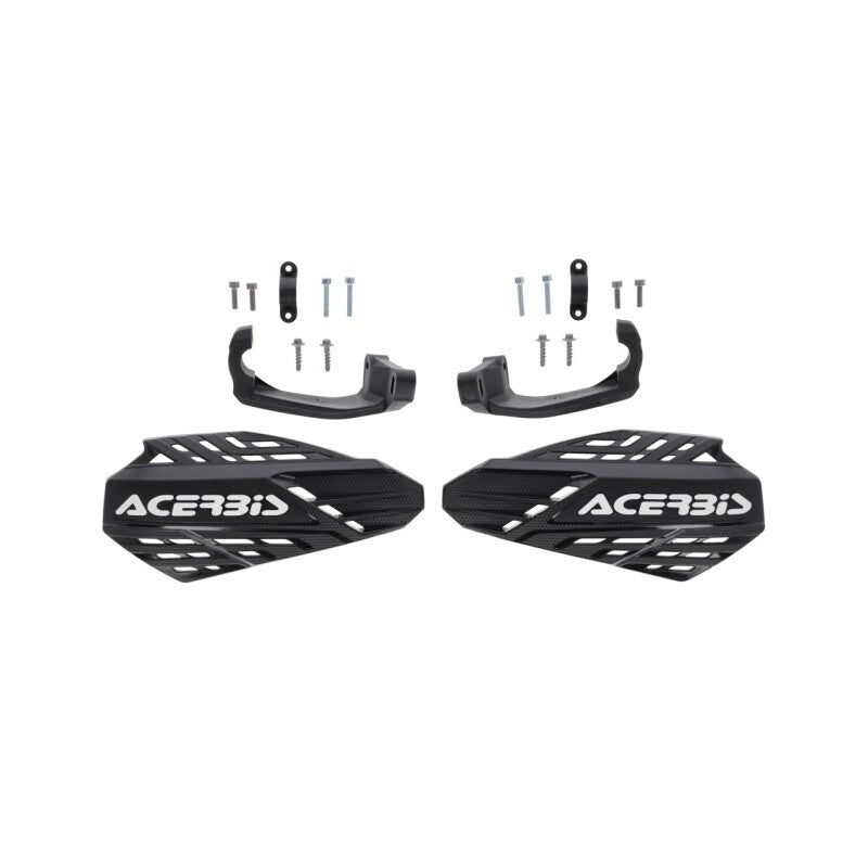 Acerbis Linear Vented Handguard Black/White for Motorcycle and Powersports Vehicles - Part 2987611007