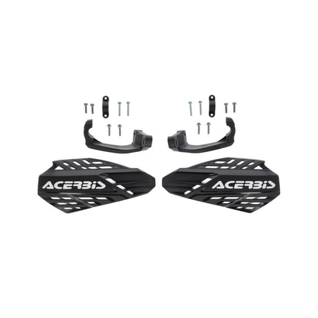 Acerbis Linear Vented Handguard Black/White for Motorcycle and Powersports Vehicles - Part 2987611007