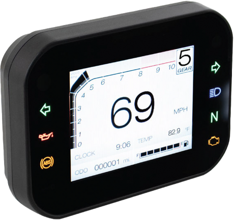 KOSO Rx 3s TFT Multifunction Meter with Vehicle Compatibility for Motorcycles and ATVs