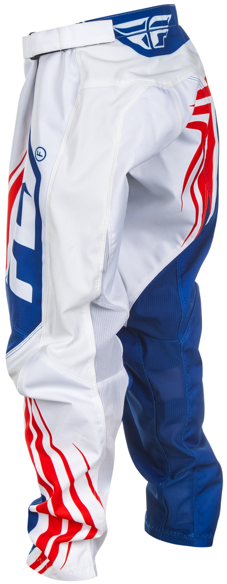 Fly Racing Youth F 16 Pants Red/White/Blue Size 24 – Durable motocross riding gear with mesh comfort liner and adjustable fit