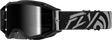 Fly Racing Zone Elite Goggle Grey/Black with Black Mirror/Smoke Lens for ATV, UTV, Dirt Bike, and Motocross Vehicles