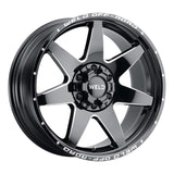 Weld Off-Road W109 20x10 Retaliate Wheel with 5x139.7 and 5x150 Bolt Pattern, Gloss Black Finish