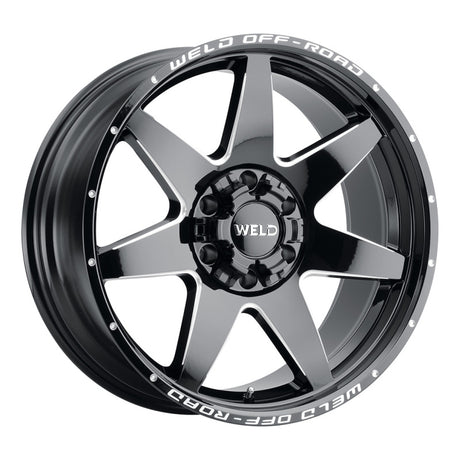 Weld Off-Road W109 20x10 Retaliate Wheel with 5x139.7 and 5x150 Bolt Pattern, Gloss Black Finish