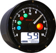 KOSO BA035K00 T & T Multi Function Meter (Black) for Select Motorcycles and ATVs