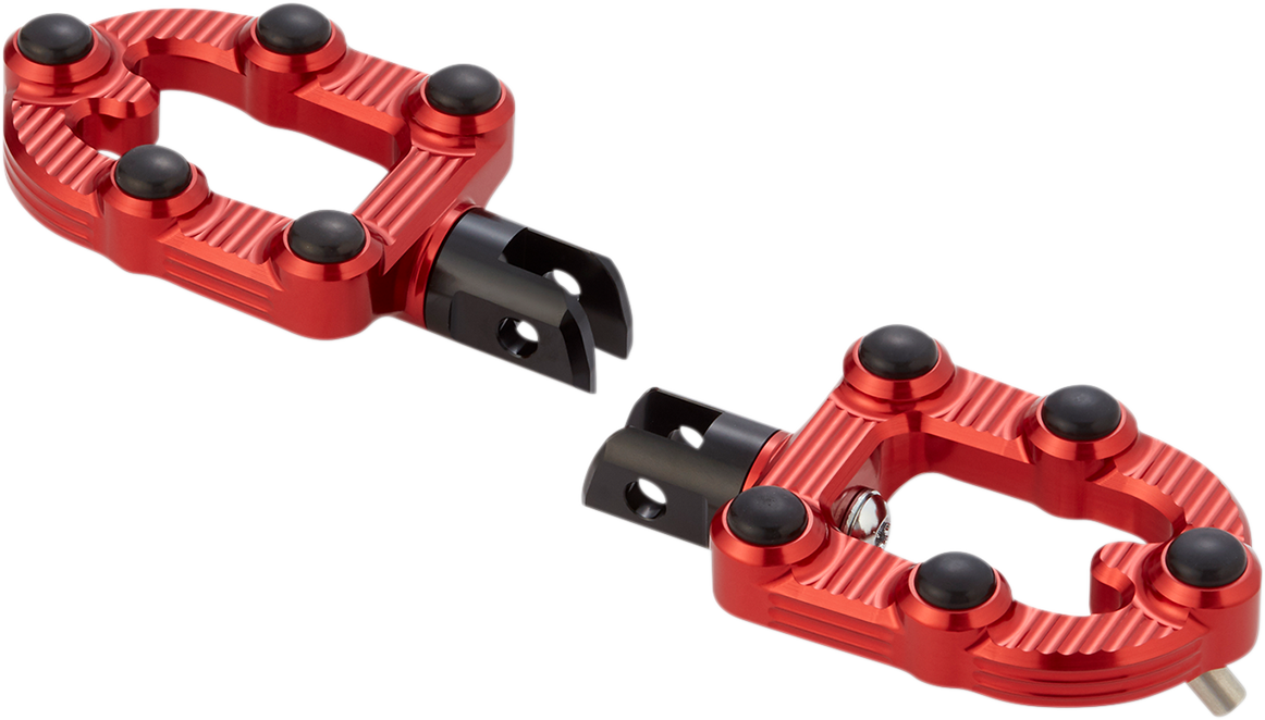 ARLEN NESS MX Foot Pegs - Driver - Red 07-946