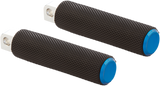ARLEN NESS Knurled Foot Pegs - Blue - FX/FL '18-'25 07-950