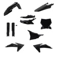 Acerbis 23-24 KTM 125-450 SX/SX-F/XC/XC-F Plastic Kit - Black for Off-Road Motorcycles