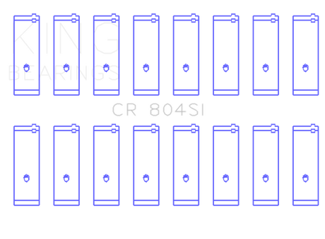 King Engine Bearings Ford 260Ci 289Ci 302 5.0L Windsor (Size STDX) Connecting Rod Bearing Set