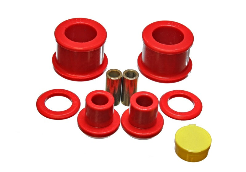 Energy Suspension Differential Carrier Bushing Set for Nissan 240SX (S14) 95-98, Red Polyurethane - Part #7.1118R