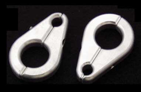 MODQUAD BLC-1 Brake Line Clamp for 3/4-inch Arm and 5/16-inch Line - Silver Finish