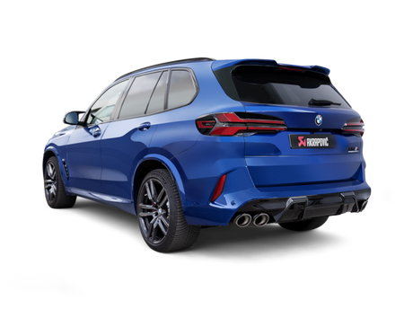 Akrapovic Slip-On Line for 2024+ BMW X5M / X6M Face Lift with Titanium and Carbon Fiber Tips - Part S-BM/T/35H