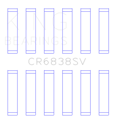 King Engine Bearings Ford 276DT/D17TED4/AJD 2.7L V6 (Size +0.10) Rod Bearing Set