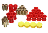 Energy Suspension Hyper-Flex Rear Control Arm Bushing Set for 1995-1998 Nissan 240SX (S14) – Red Polyurethane