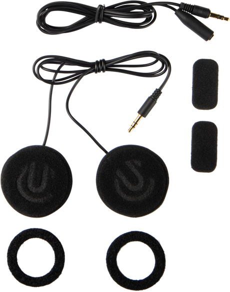 UCLEAR Hdx Helmet Speakers with 47mm Diameter and 3.5mm Jack – Compatible with Motorcycle Helmets and Audio Devices