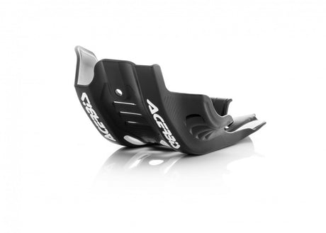 Acerbis Husqvarna FE501/501s Skid Plate – Black/White – Fits 2020-2023 Husqvarna FE501 & FE501s Models