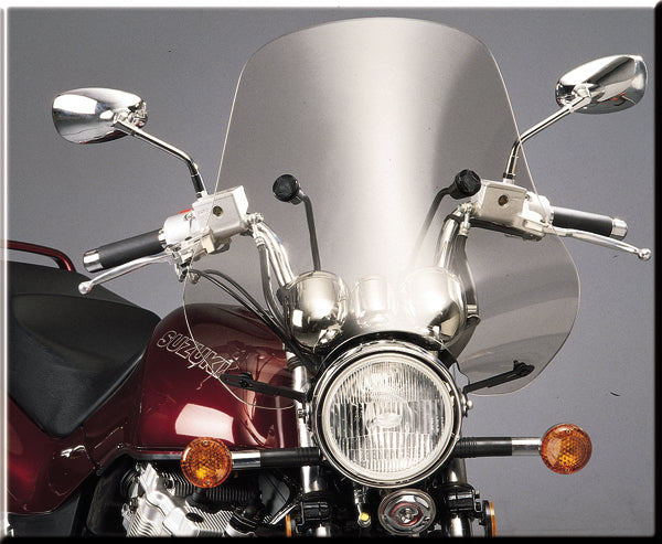 Slipstreamer S-08-C Sport Windshield for Most Street and Touring Motorcycles, 20 x 21 Inches