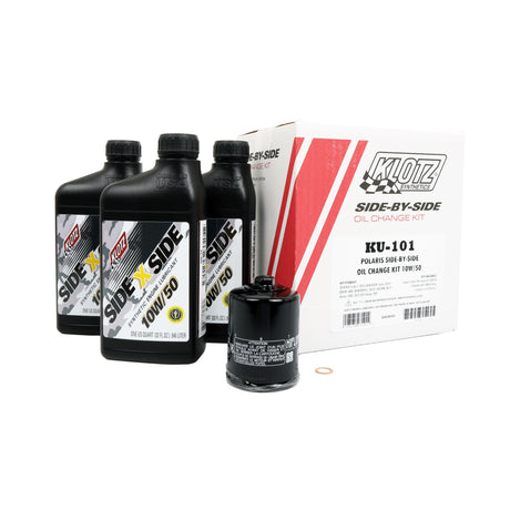 Klotz Sidexside Oil Change Kit 10W50 with Oil Filter for Polaris RZR 900 and XP 1000 Models