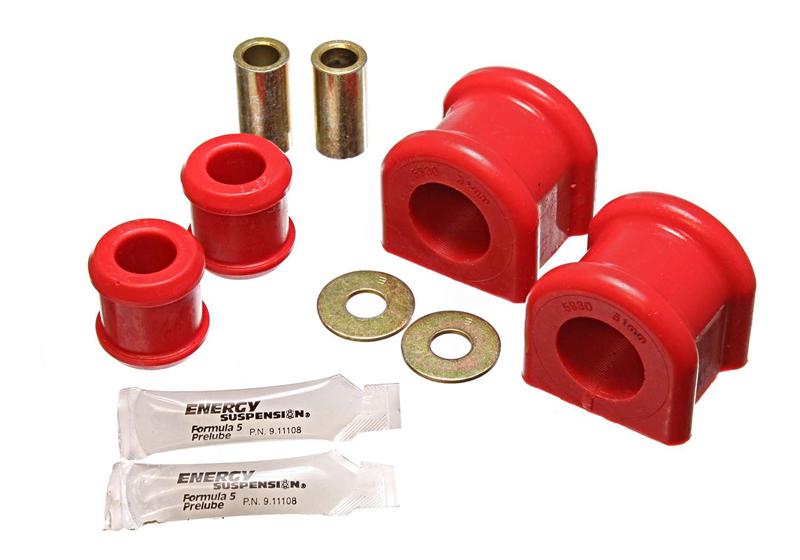Energy Suspension 07-11 Jeep Wrangler JK Front 31mm Sway Bar and End Link Bushing Set – Red