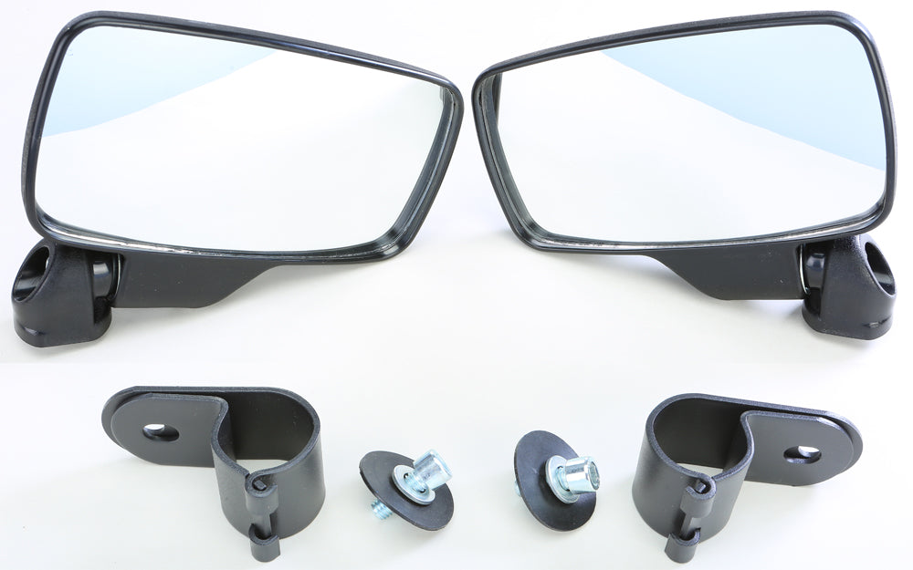 Seizmik Folding Side Mirror Pair for 1.5 Inch Roll Cages – Fits Polaris, Can-Am, Yamaha, and More