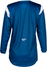 Fly Racing Youth Kinetic Stoke Jersey Navy/White - Youth Off-Road Motorcycle Jersey for Trail and Motocross Use