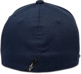 Alpinestars Hardy Hat Navy Sm/Md - Curved Brim Cap with Stretch Twill for Motorcycle and Automotive Enthusiasts