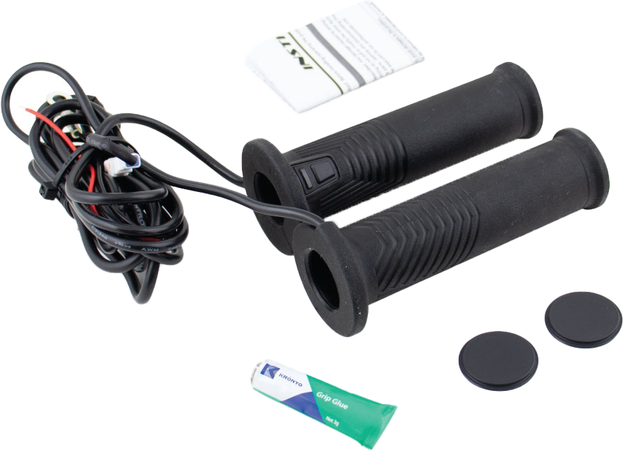 KOSO Artemis Heated Grips 7/8" to 1 inch, 120mm Pair with Universal Fitment for Motorcycles and ATVs