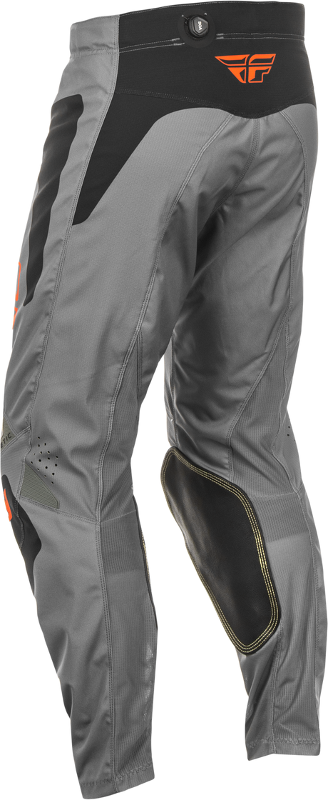 Fly Racing Kinetic Sym Offroad Riding Pants – US 28, Grey/Orange/Black, Designed for Comfort and Durability