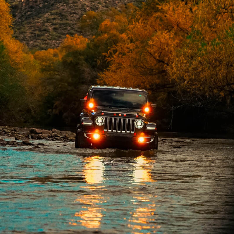 Nacho Offroad Technology Jeep JL/JT Nacho SAE Plug & Play Amber Fog Light Kit - Bumper Integration
