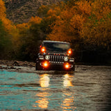 Nacho Offroad Technology Jeep JL/JT Nacho SAE Plug & Play Amber Fog Light Kit - Bumper Integration