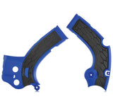 Acerbis X-Grip Frame Guards for Yamaha YZ250F, YZ450F, YZ250FX, YZ450FX, WR250F, and WR450F (2016-2019) – Blue/Black